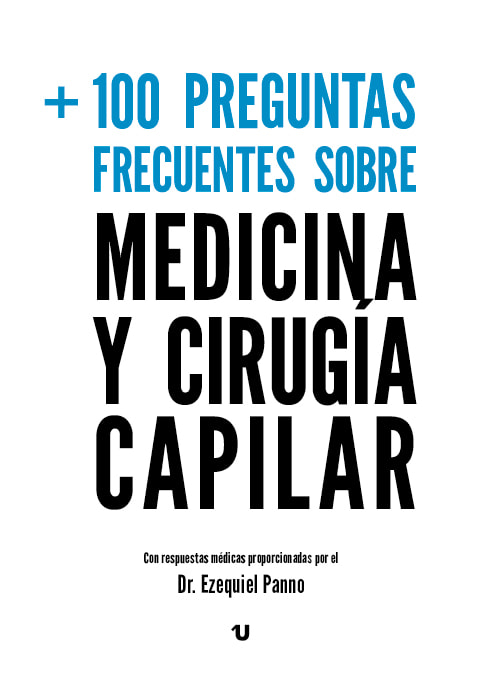 Portada del libro +100 preguntas frecuentes sobre medicina y cirugía capilar